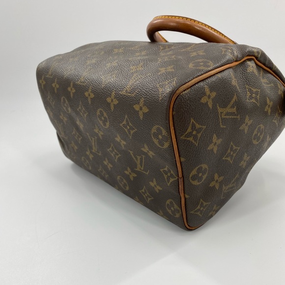 Louis Vuitton Brown Monogram Speedy 25 Handbag - Picture 8 of 9